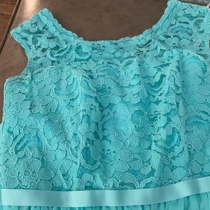NWT David’s bridal beautiful teal long dress